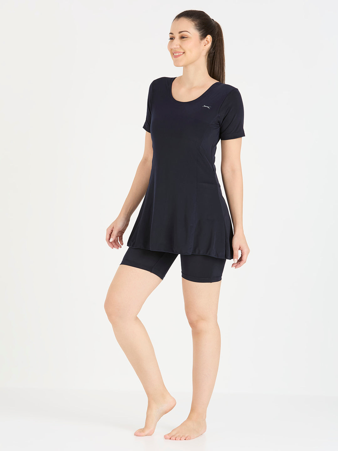 Black Panther Frock Style Swimsuit for Women-FSL 68060