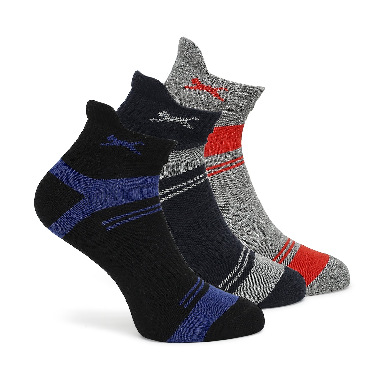 Black Panther AVENGER X Elite Fit Cushioned Training Sports Socks (Pack Of 3)