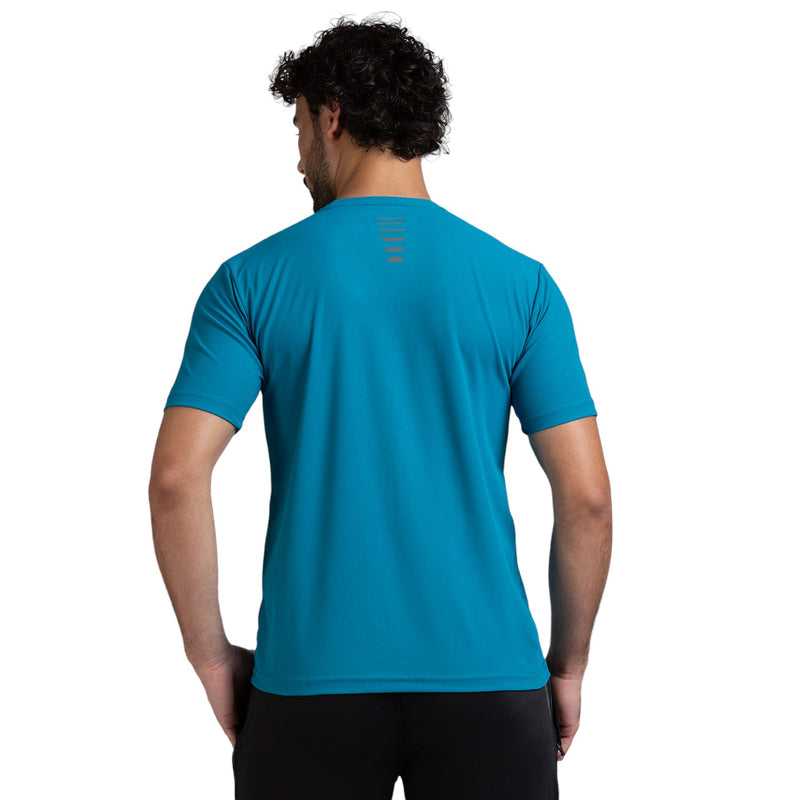 Half Sleeve T-Shirt for Men in Aquamarine - Perfect for Fitness and Workout[ECO1400HXC-Aquamarine]