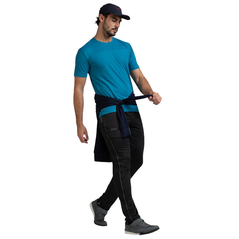 Half Sleeve T-Shirt for Men in Aquamarine - Perfect for Fitness and Workout[ECO1400HXC-Aquamarine]