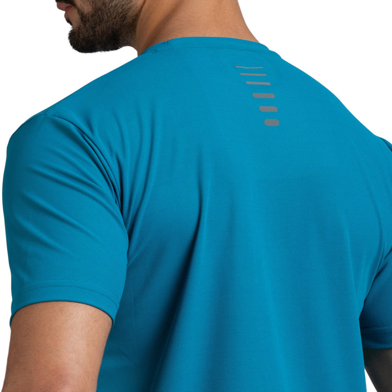 Half Sleeve T-Shirt for Men in Aquamarine - Perfect for Fitness and Workout[ECO1400HXC-Aquamarine]