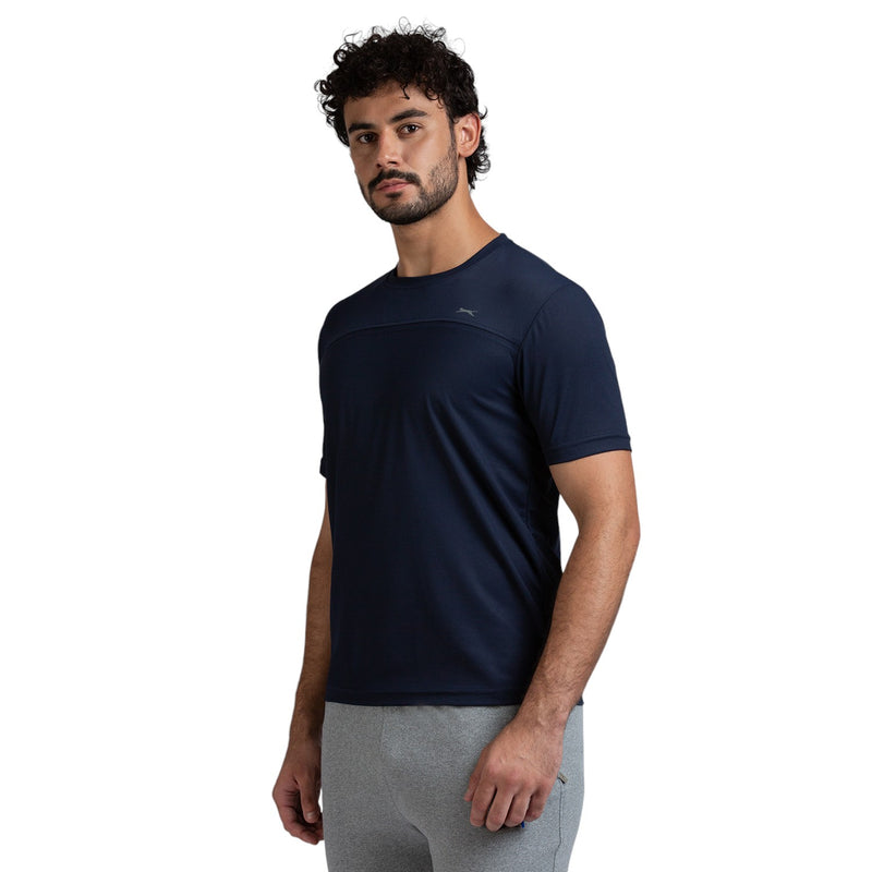 Half Sleeve T-Shirt for Men in Navy - Perfect for Fitness and Workout[ECO1400HXC-Navy]