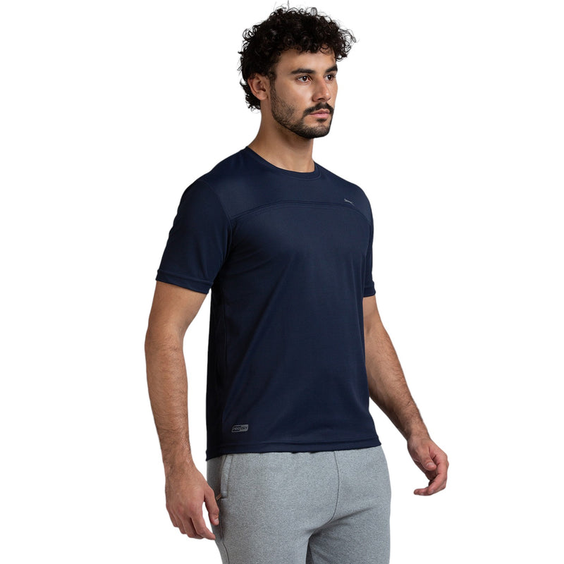 Half Sleeve T-Shirt for Men in Navy - Perfect for Fitness and Workout[ECO1400HXC-Navy]