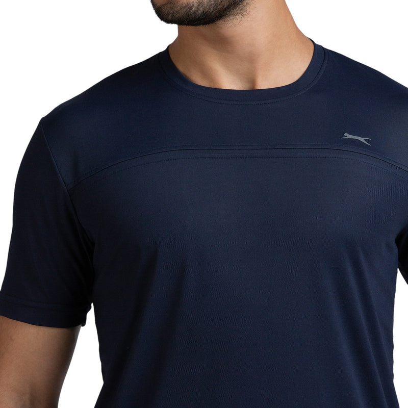 Half Sleeve T-Shirt for Men in Navy - Perfect for Fitness and Workout[ECO1400HXC-Navy]