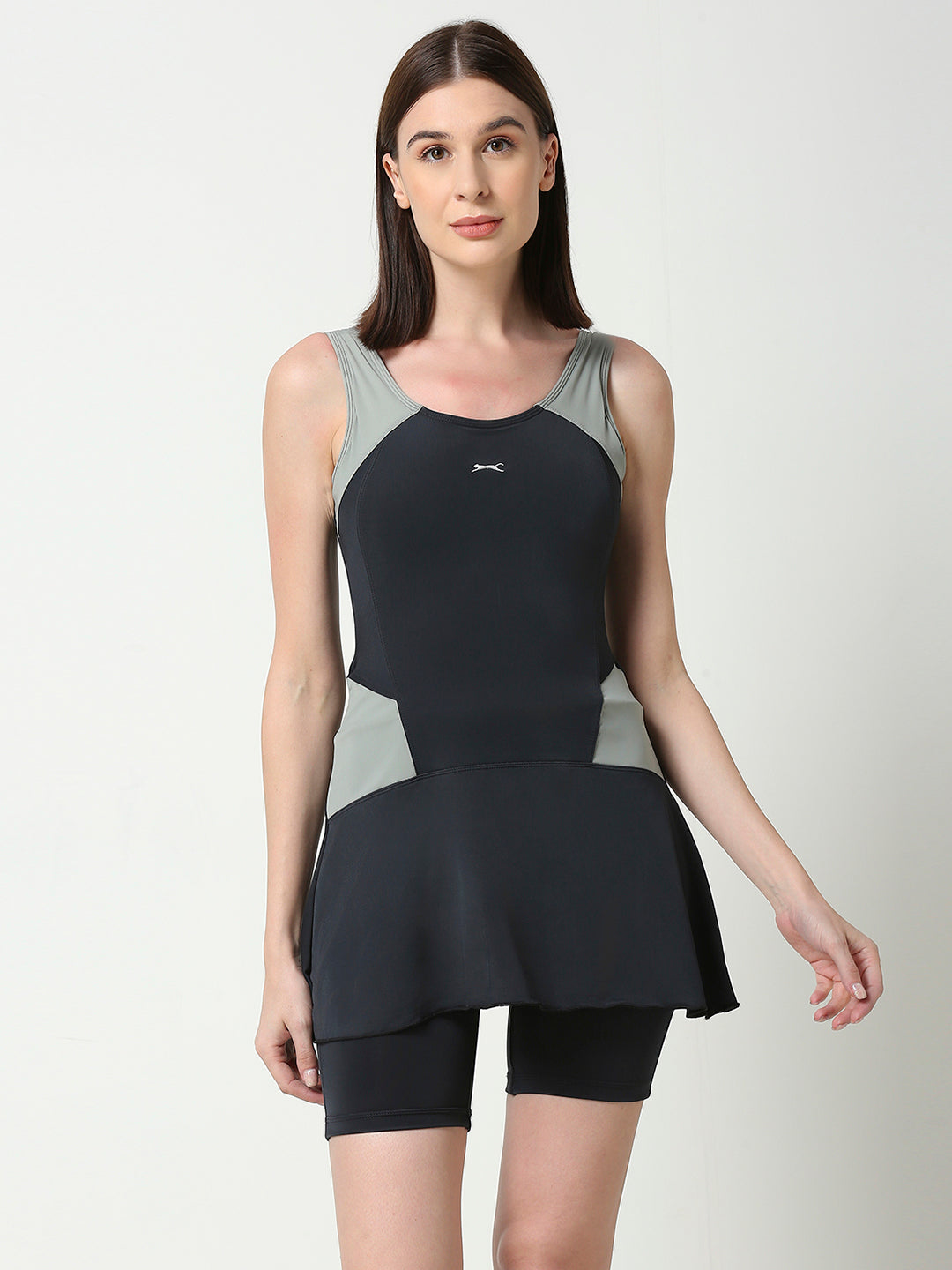 Black Panther Frock Style Swimsuit for Women [F 66060]