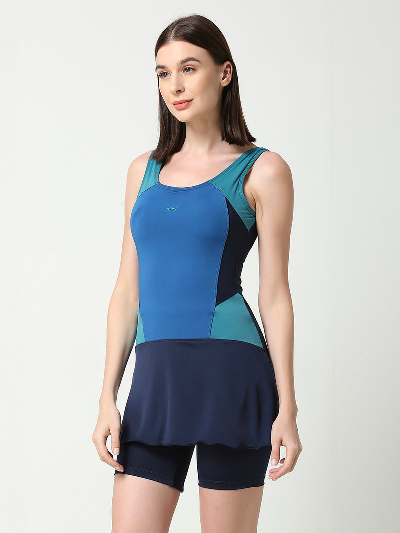 Black Panther Frock Style Swimsuit for Women [F 66060]