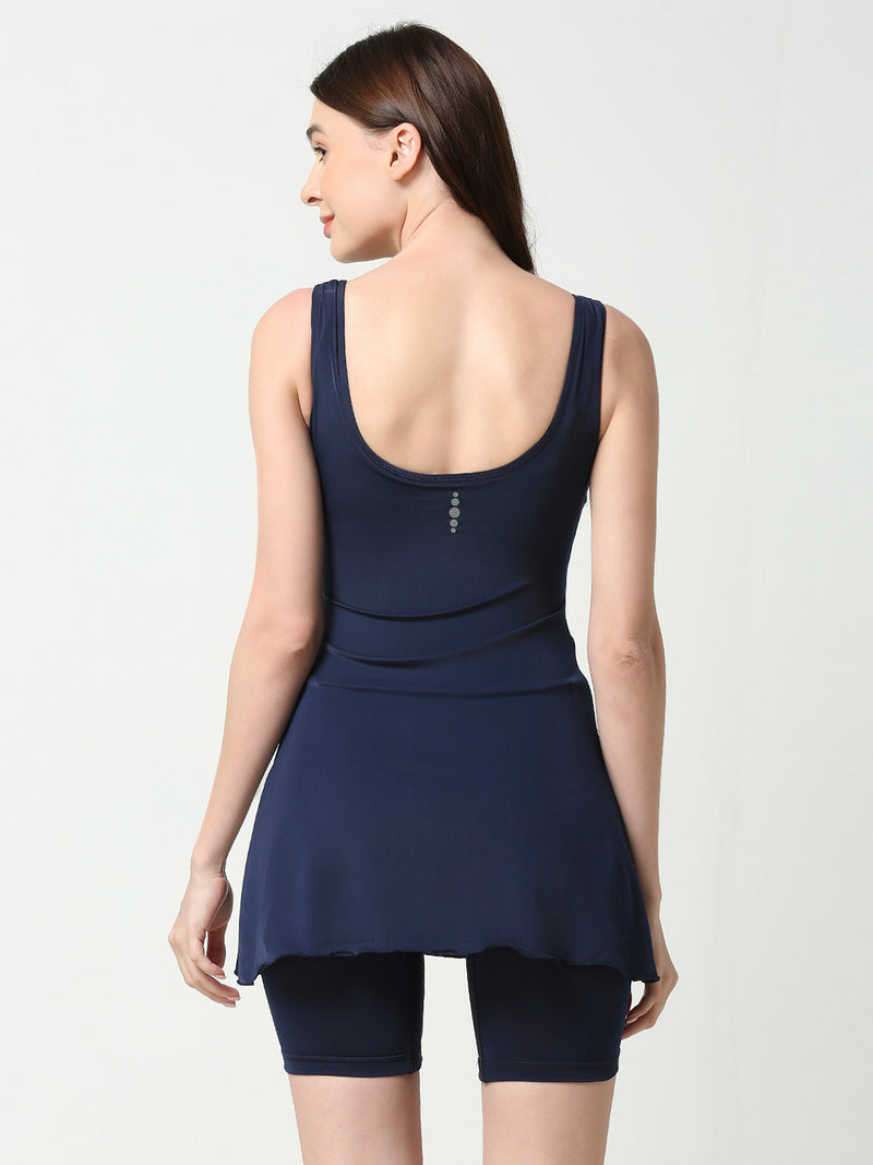 Black Panther Frock Style Swimsuit for Women [F 66060]