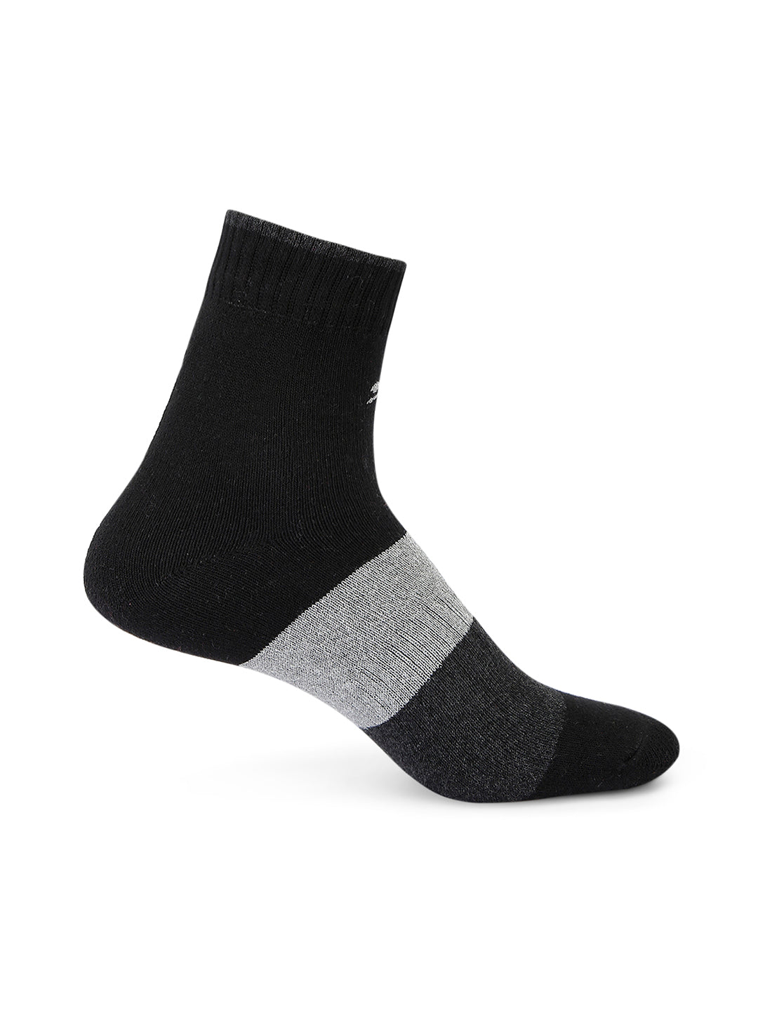 1/4 Inch Socks Pack of 3 for Men in Black-Grey-Blue - Perfect for Fitness and Workout[FABX]