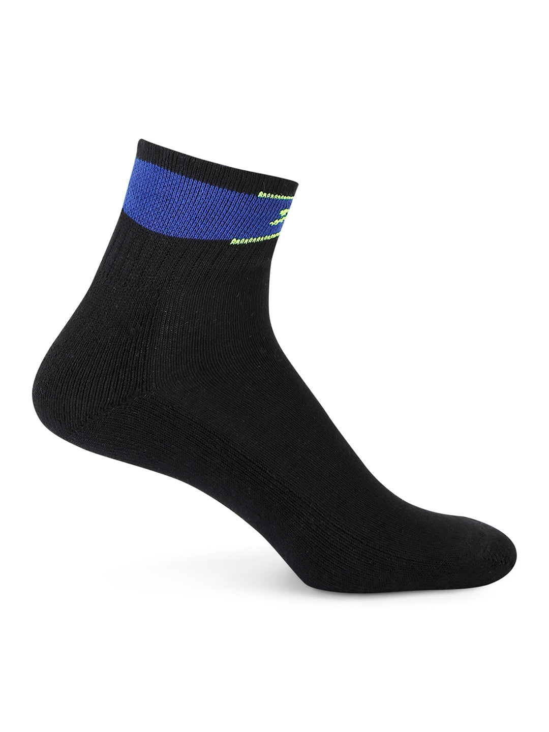 1/4 Inch Socks Pack of 3 for Men in Black-Grey-Blue - Perfect for Fitness and Workout[FORCEX]