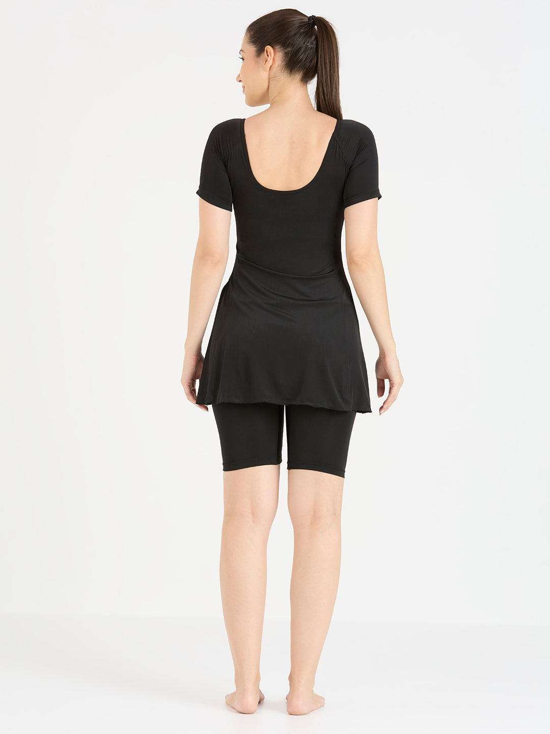Black Panther Frock Style Swimsuit for Women-F 68020 Z