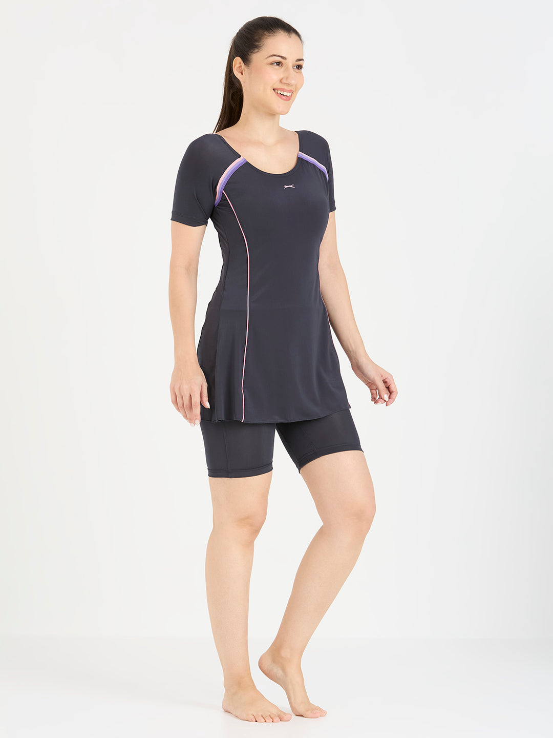 Black Panther Frock Style Swimsuit for Women-F 68020 Z