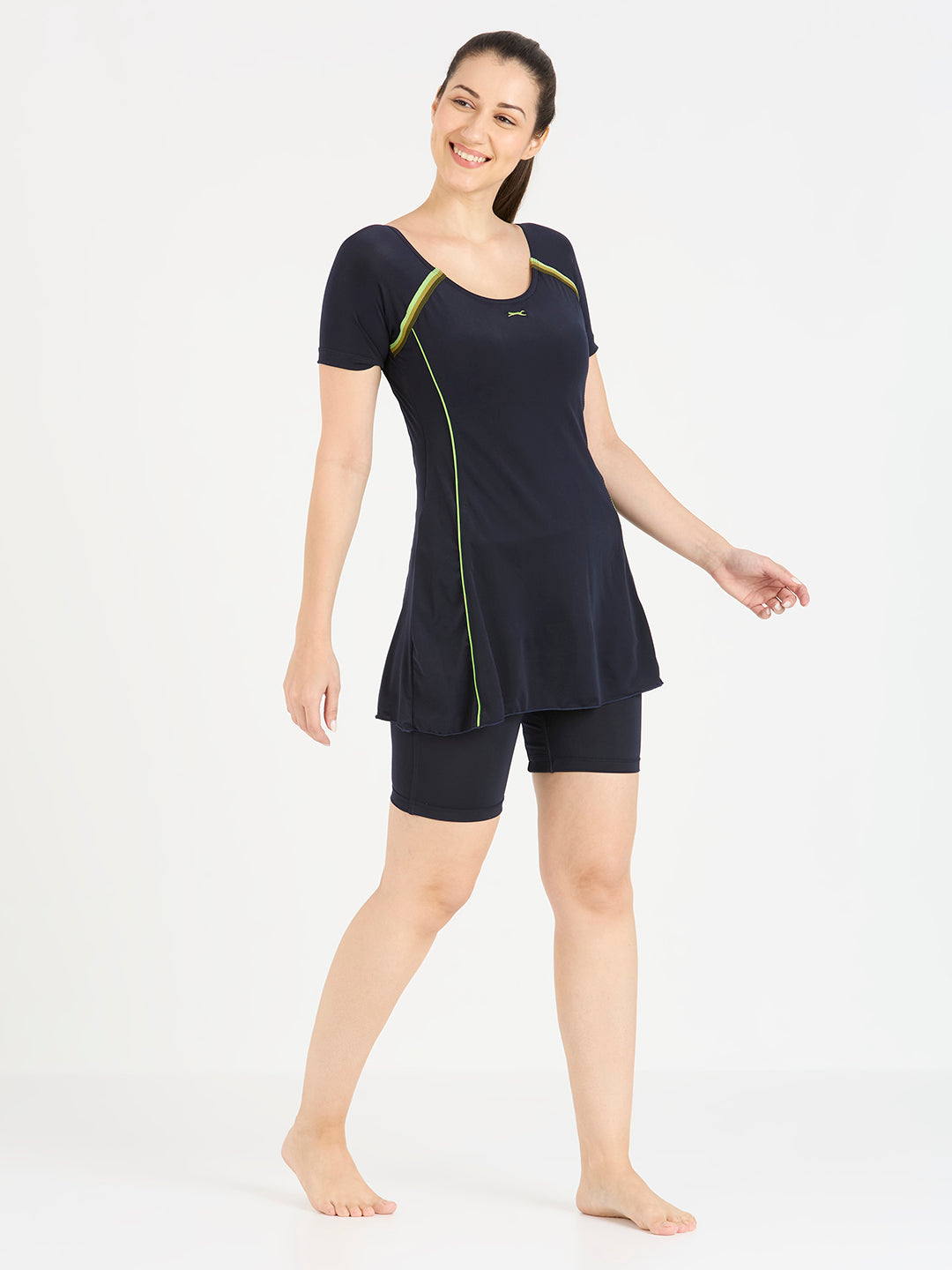 Black Panther Frock Style Swimsuit for Women-F 68020 Z