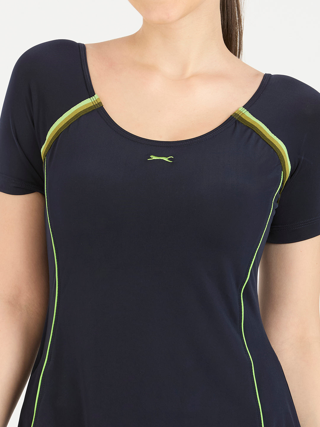 Black Panther Frock Style Swimsuit for Women-F 68020 Z