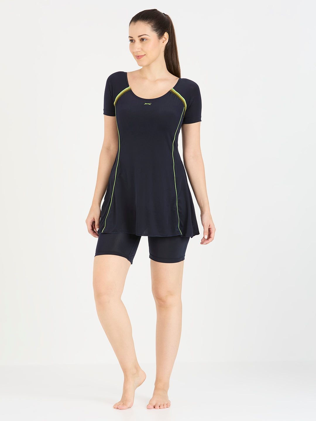 Black Panther Frock Style Swimsuit for Women-F 68020 Z