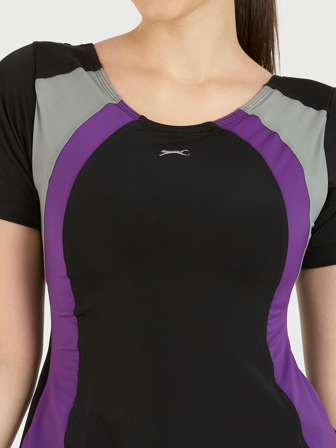 Black Panther Frock Style Swimsuit for Women-FSL 68070