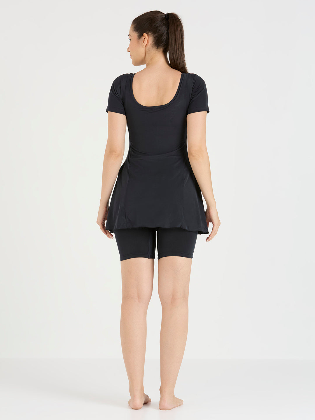 Black Panther Frock Style Swimsuit for Women-FSL 68070