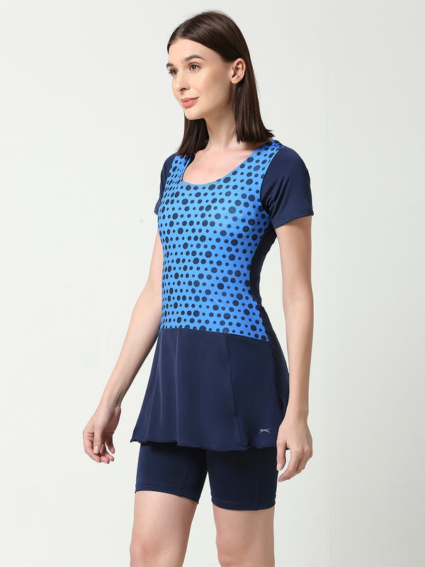 Black Panther Frock Style Swimsuit for Women [FSLP 68007]