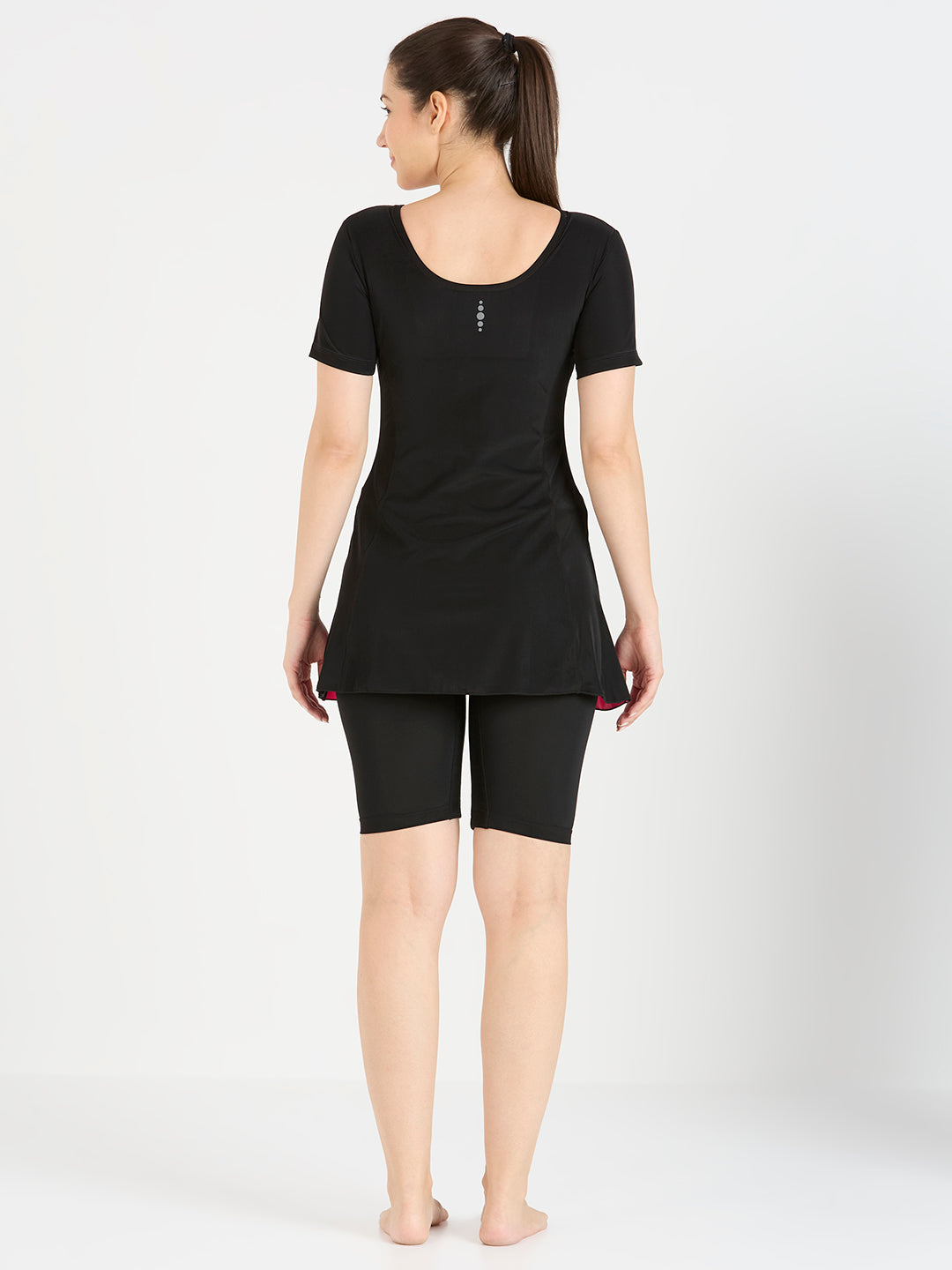 Black Panther Frock Style Swimsuit for Women-FZ 69051