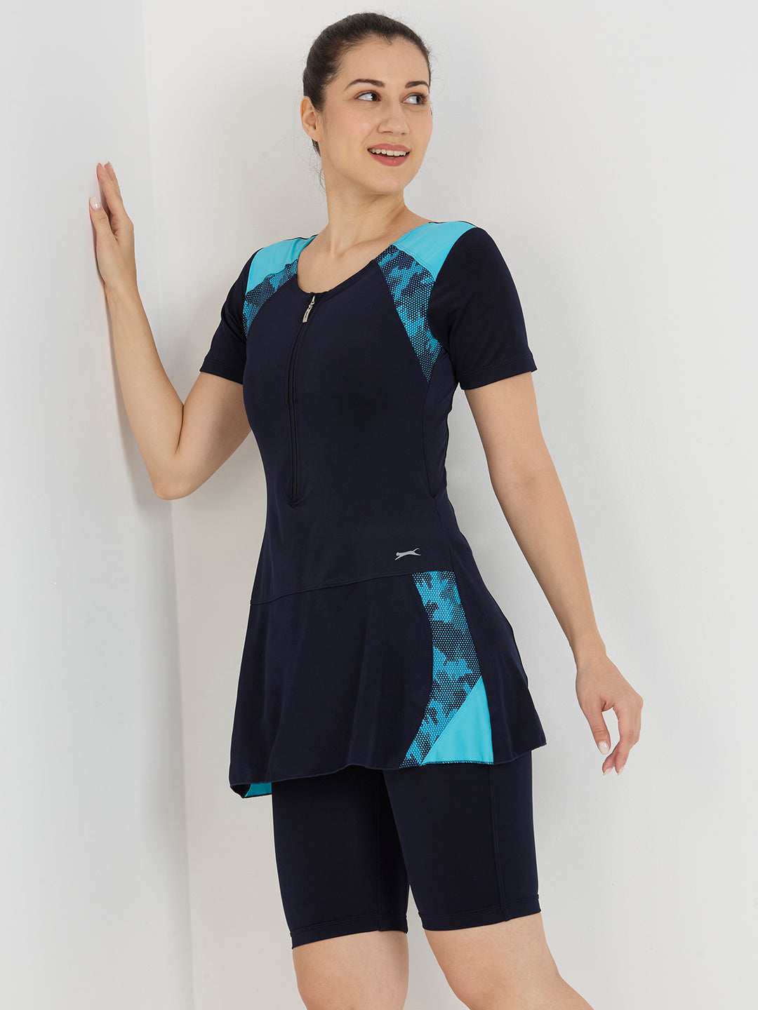 Black Panther Frock Style Swimsuit for Women-FZ 69051