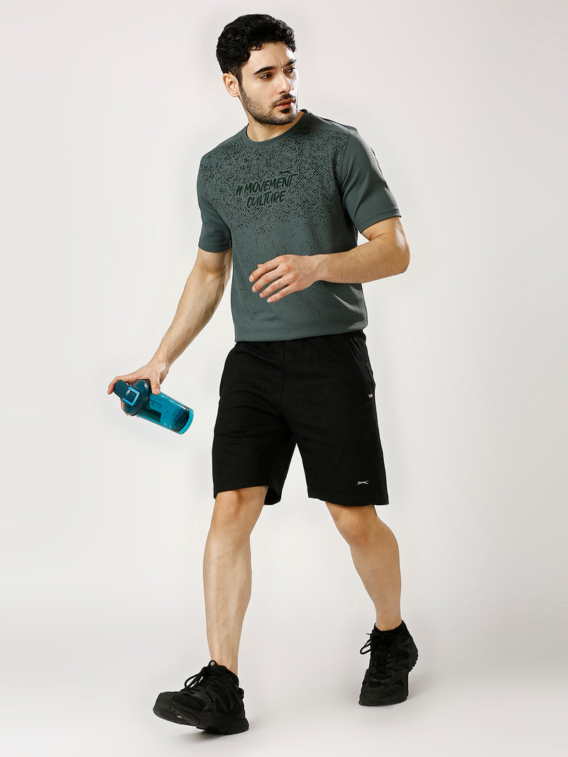 Black Panther Poly / Cotton Acti Fit Shorts [PC 501900X ]