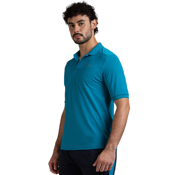Polo for Men in Aquamarine - Perfect for Fitness and Workout[POLO14001HXC-Aquamarine]