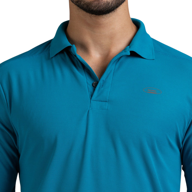 Polo for Men in Aquamarine - Perfect for Fitness and Workout[POLO14001HXC-Aquamarine]