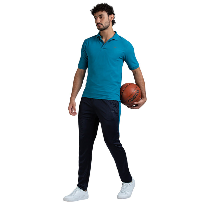 Polo for Men in Aquamarine - Perfect for Fitness and Workout[POLO14001HXC-Aquamarine]