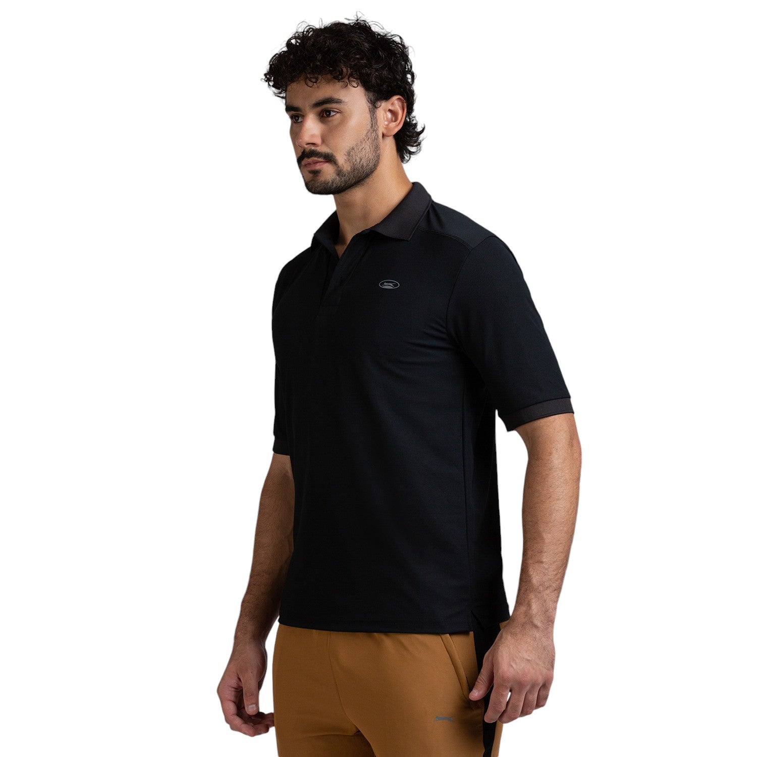 Polo for Men in Black - Perfect for Fitness and Workout[POLO14001HXC-Black]