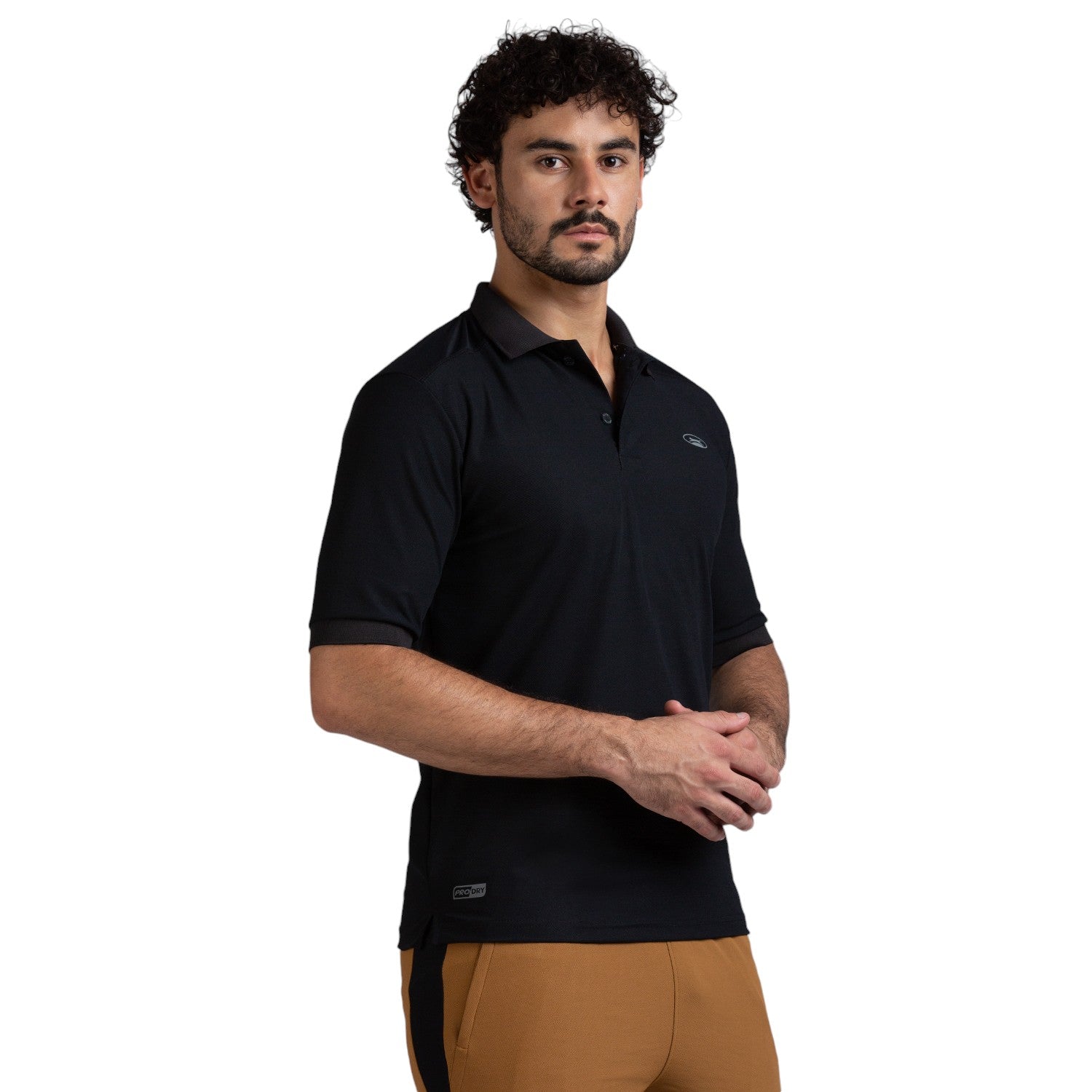 Polo for Men in Black - Perfect for Fitness and Workout[POLO14001HXC-Black]