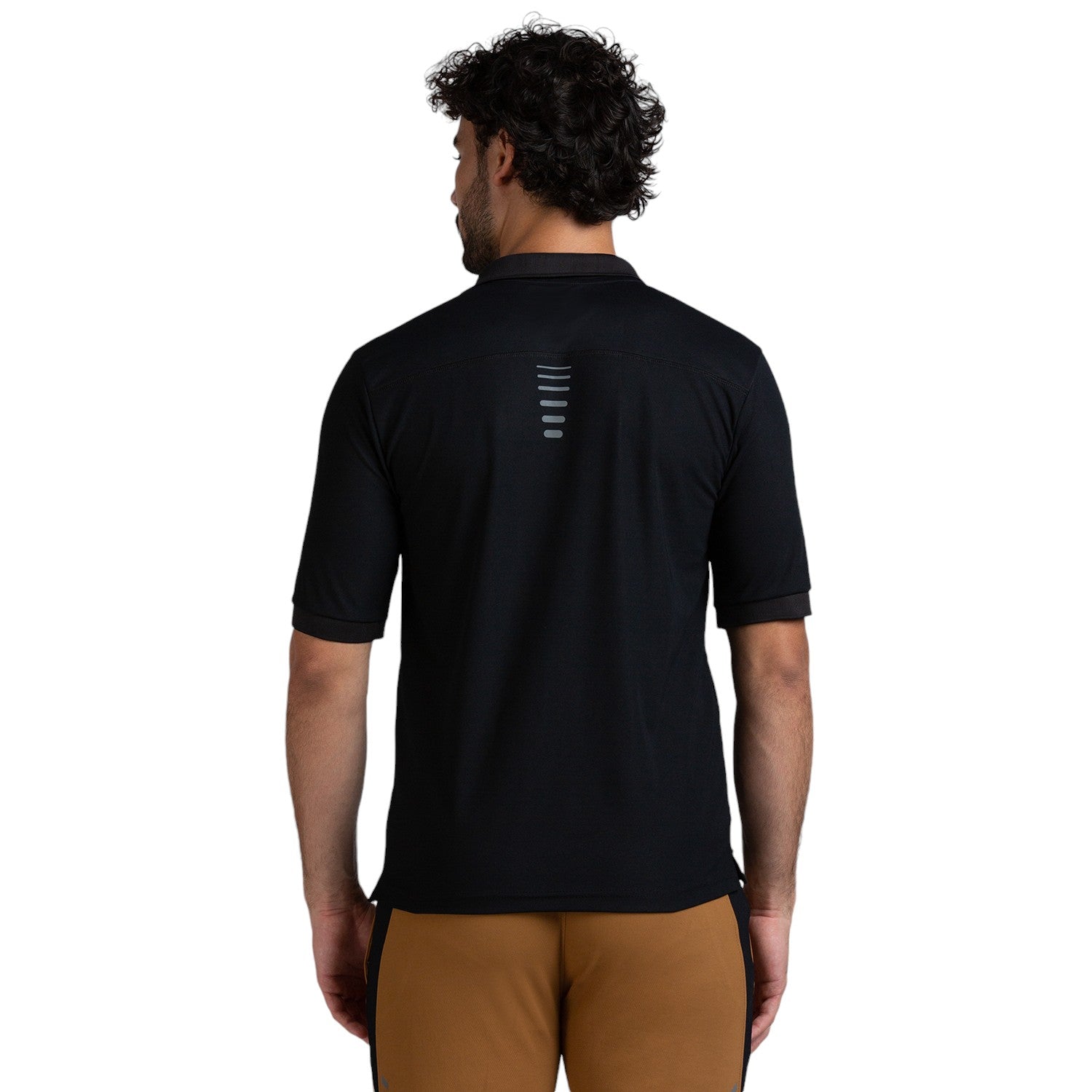 Polo for Men in Black - Perfect for Fitness and Workout[POLO14001HXC-Black]
