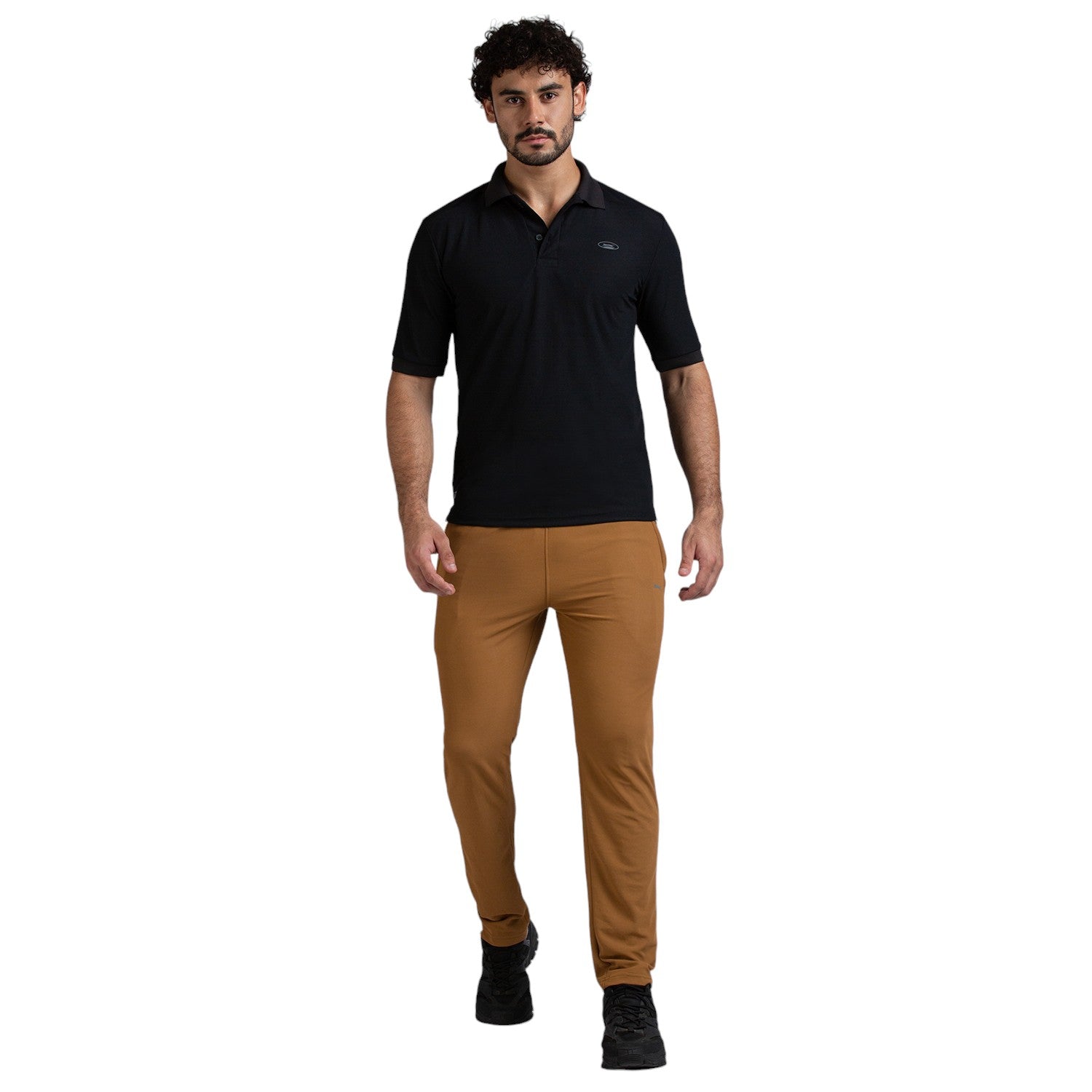 Polo for Men in Black - Perfect for Fitness and Workout[POLO14001HXC-Black]