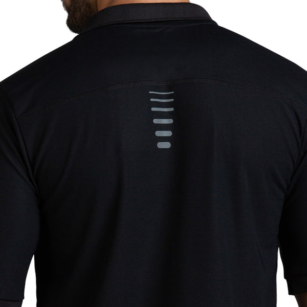 Polo for Men in Black - Perfect for Fitness and Workout[POLO14001HXC-Black]