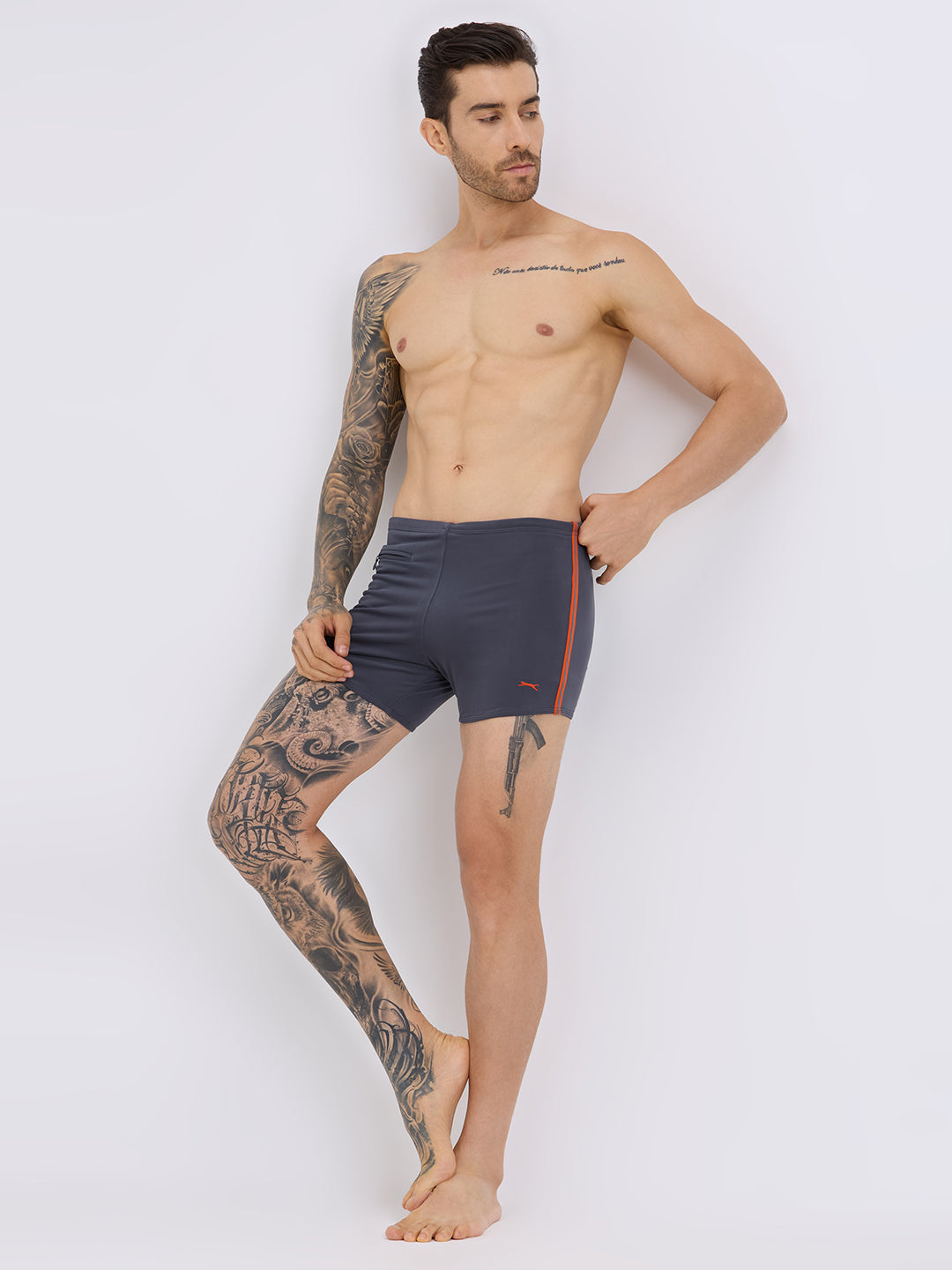 Black Panther Men's U-Front Swimming Trunk-U 209