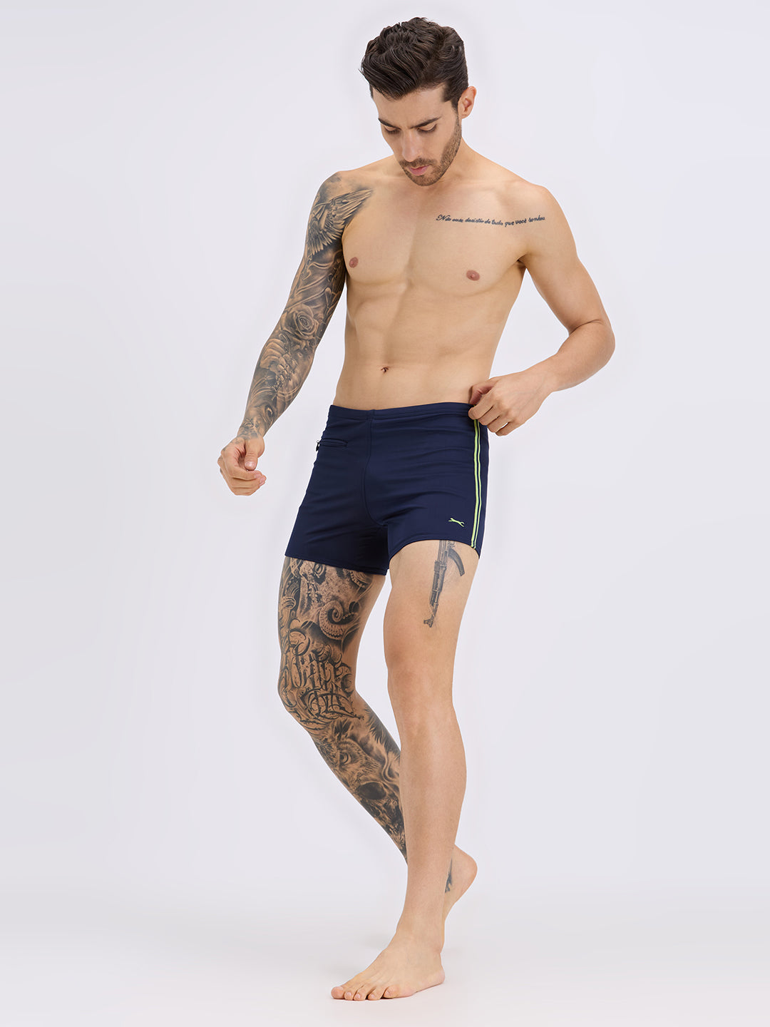 Black Panther Men's U-Front Swimming Trunk-U 209