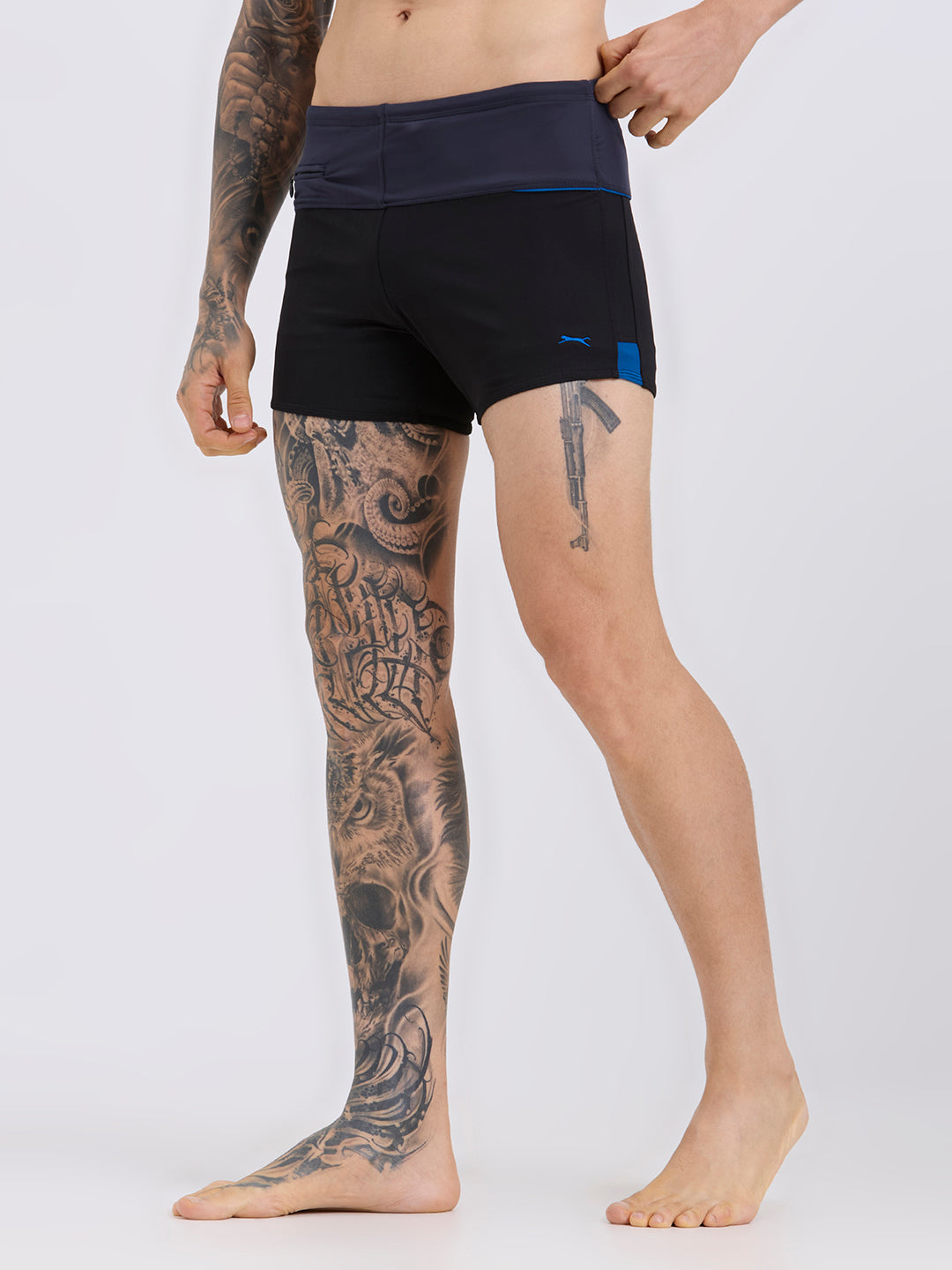 Black Panther Men's U-Front Swimming Trunk-U 213