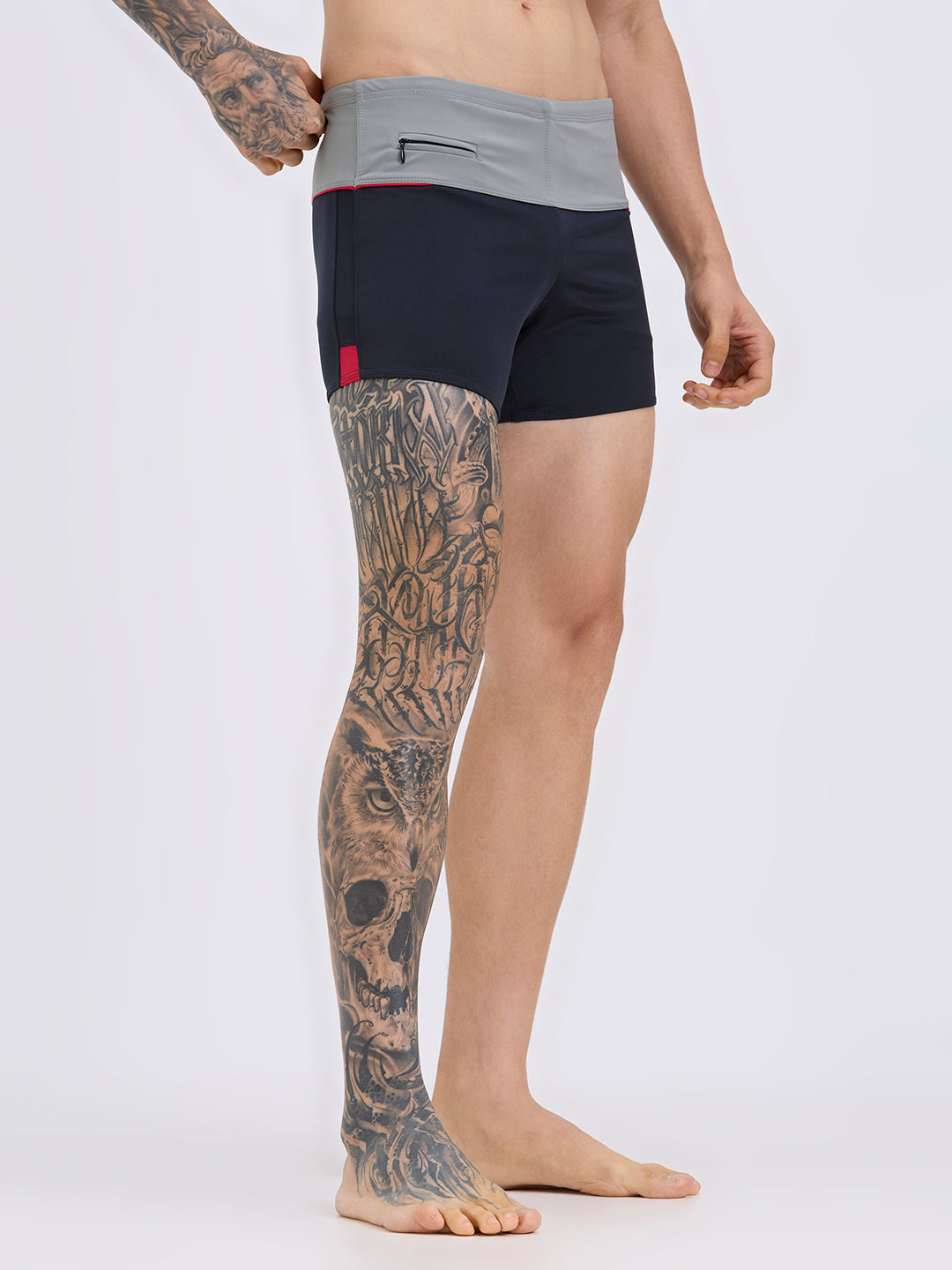 Black Panther Men's U-Front Swimming Trunk-U 213