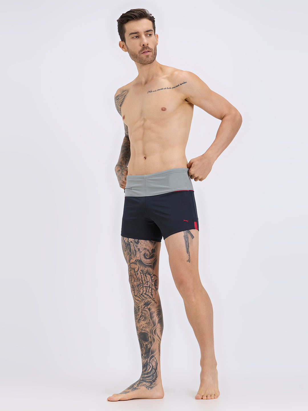 Black Panther Men's U-Front Swimming Trunk-U 213