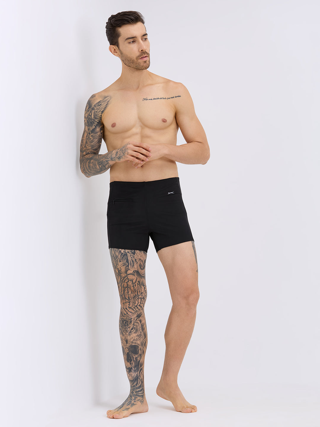 Black Panther Men's U-Front Swimming Trunk-U 201