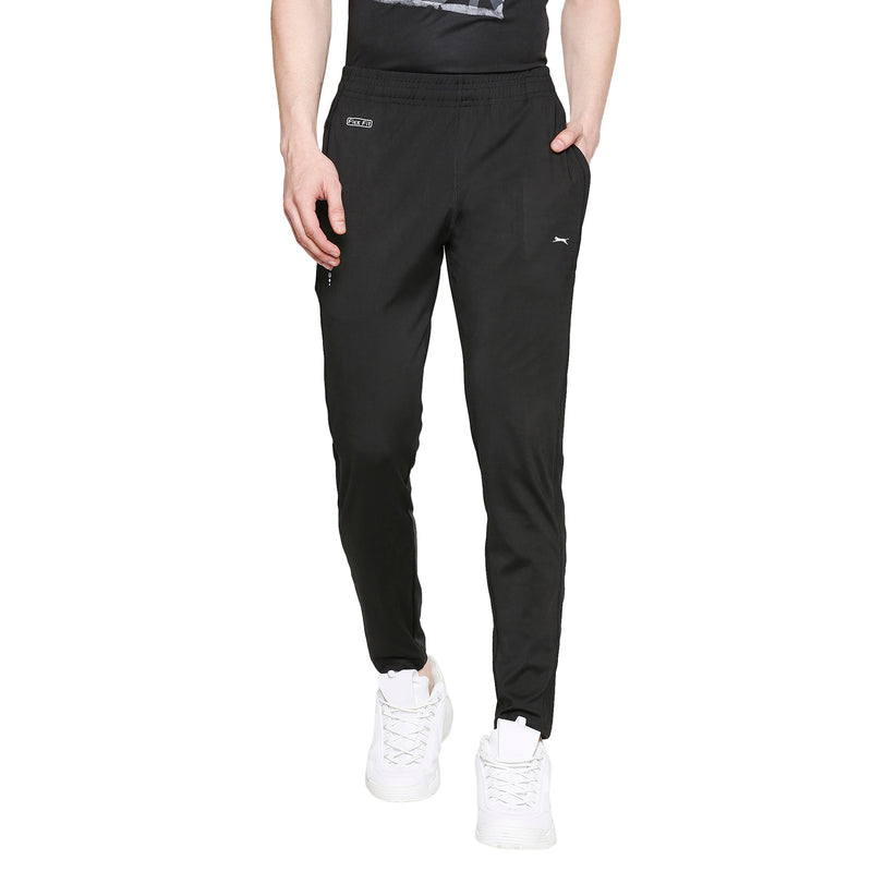 Slogan Print Pocket Slim Fit Track Pants