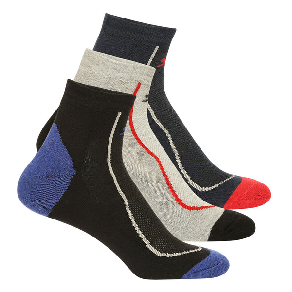 Black Panther Uni-Sex Trio Sports Socks Pack (Z-3 Plus)