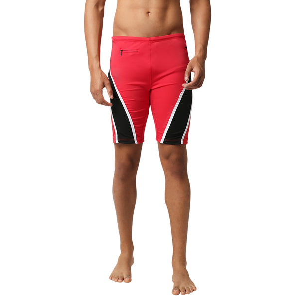 Black Panther Men's Red Skinner Long Tights Swimwear [S -304]