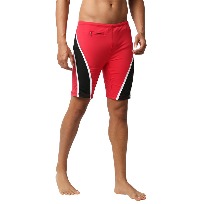 Black Panther Men's Red Skinner Long Tights Swimwear [S -304]