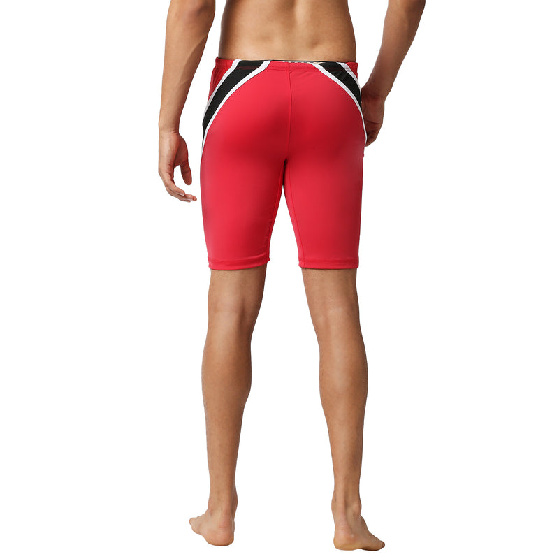 Black Panther Men's Red Skinner Long Tights Swimwear [S -304]