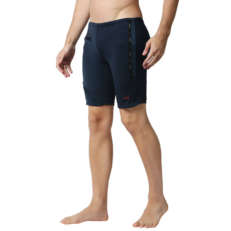 Black Panther Men's Navy Skinner Long Tights Swimwear [S -317]