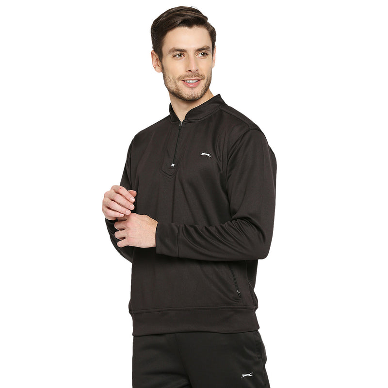 Black Panther Mens Henley Neck Sweatshirt [SS 420821S]