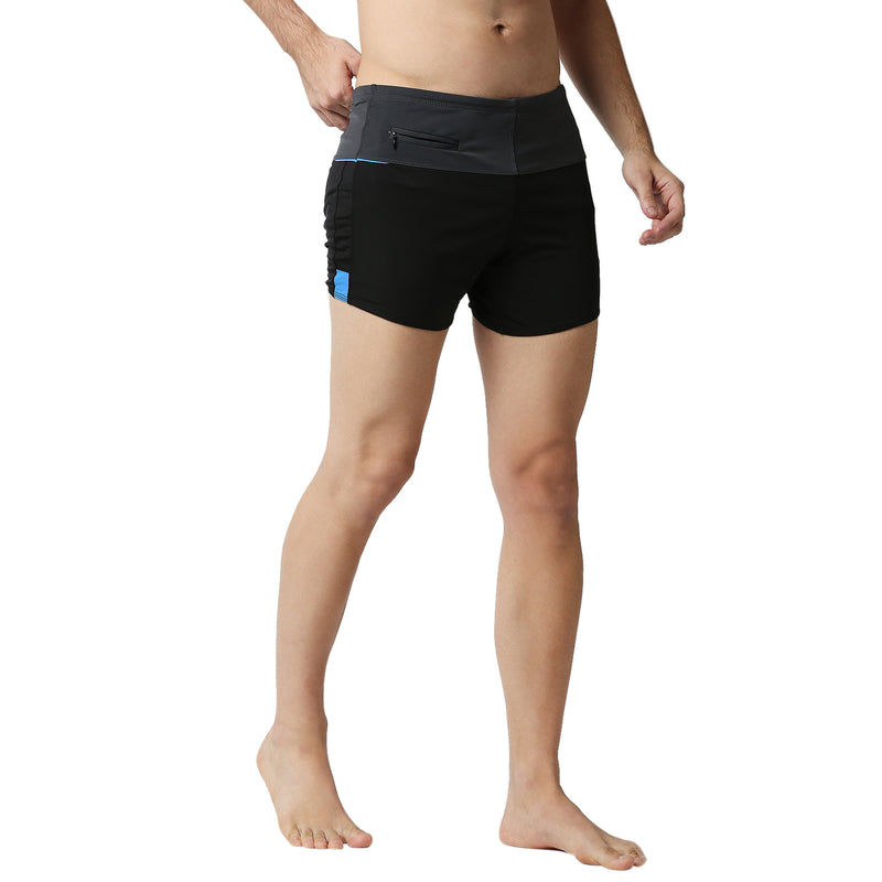 Black Panther Men's Black U- Front Swimming Trunk [U-213]