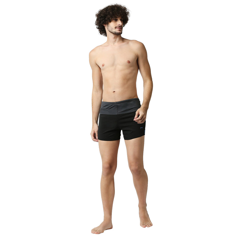 Black Panther Men's Black U- Front Swimming Trunk [U-213]