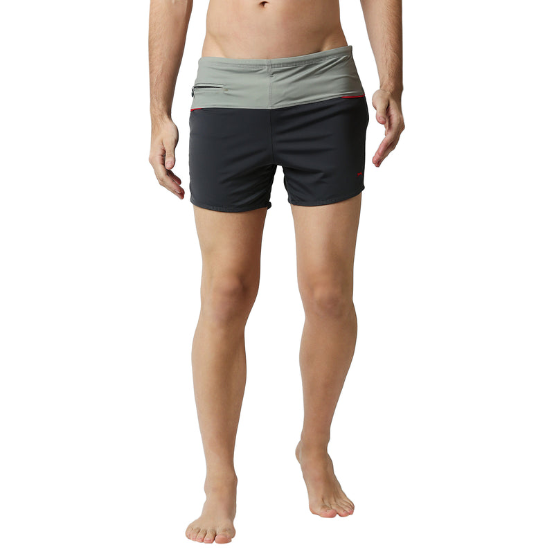 Black Panther Men's Dark Grey U- Front Swimming Trunk [U-213]