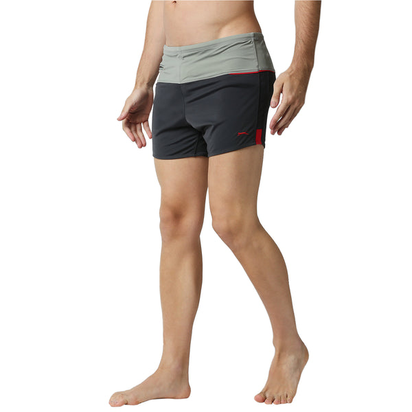 Black Panther Men's Dark Grey U- Front Swimming Trunk [U-213]